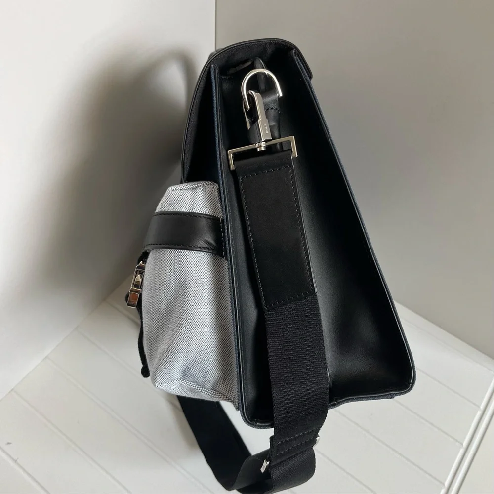 Want Les Essentiels Leather Canvas Durham Utility Messenger - Picture 4 of 7